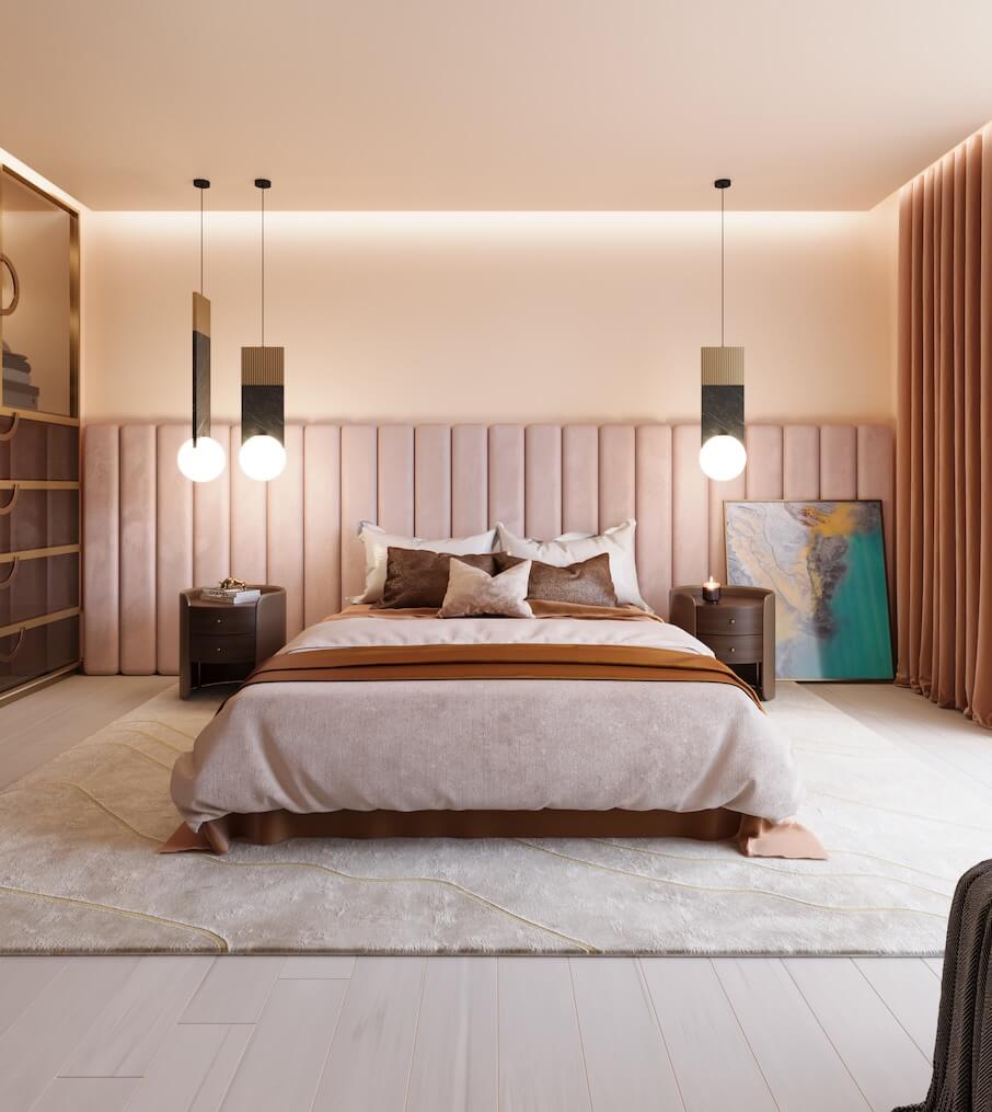 Projects Showcase Featured of a blush bedroom